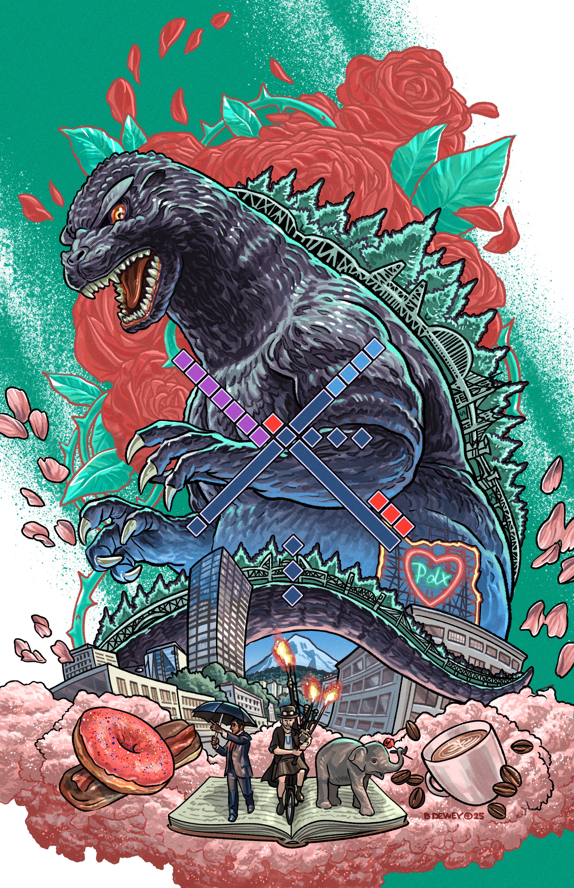 Tokyo Kaiju visits PDX Cover Poster